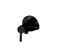 Ramon Soler WC Magnet Ducha Higiénica para WC Monomando Empotrado. Grifo de Inodoro para Higiene Íntima. Grifo Bidet con Soporte y Manguera. Duchita Sanitaria con Cierre de Seguridad Negro Mate