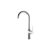 Ramon Soler - Grifo de Cocina Monomando con Caño Cisne Cromado, Sistema de Ahorro de Agua S2, Ideal para Fregadero, Serie Drako, Diseño Moderno y Funcional