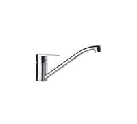 Ramon Soler Titanium. Grifo de Cocina Monomando para Fregadero de Caño Bajo Giratorio. Mezclador de Fregadero con Sistema de Ahorro de Agua y Acabado Cromado Muy Resistente a la Corrosión.