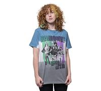 Ramones - Camiseta Hey Ho Retro de Algodón para Adultos Unisex (S) (Azul)
