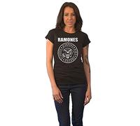 Ramones - T-Shirt # L Black Femmina # Seal