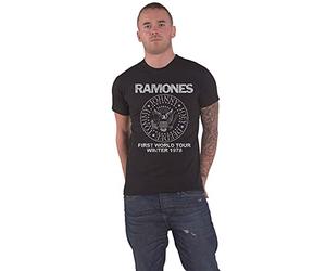 Ramones - T-Shirt # Xxl Black Unisex # First World Tour 1978