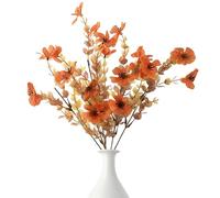 Ramos de Flores secas - arreglo Artificial, decoración Colorida del hogar, representación Floral Duradera, diseño de Textura Natural | Hermoso para , Patio, jardín, Fiesta de Boda, F