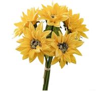 Ramos de girasol de poliuretano resistentes para dar vida a cualquier habitación (amarillo)