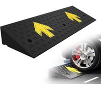 Rampa Antideslizante para bordillos. Rampa de bordillo de Goma for Acceso de vehículos, rampa de umbral de 1,22 a 2,13 m, Panel de rampa de Entrada móvil Antideslizante(100cmx35cmx15cm)