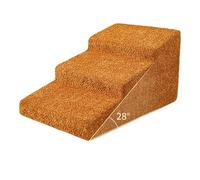 Rampa antideslizante para mascotas con funda extraíble lavable, diseño de pendiente suave para un fácil acceso a la cama o el sofá