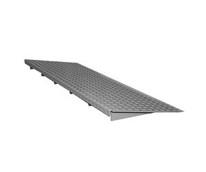 Rampa de acceso para cubeta plana y baja de acero eurokraft pro, profundidad 500 mm, carga por rueda 500 kg
