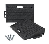 Rampa De Acceso Para Sillas De Ruedas Set De 2 Cada Una 50x32x10cm Goma 2000 KG