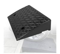 Rampa de acera Rampas portátiles umbral Servicio Pesado Goma para Puertas Sillas Ruedas Bicicletas Motos Cross Escaleras Muelle Carga Acera Coche Scooter Bicicleta Negro 50 * 50 * 18CM