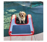 Rampa de agua inflable para perros, capacidad de 230 libras, superficie de EVA antideslizante, rampa portátil para barcos, muelles, piscinas y lagos, acceso seguro para perros mayores y grandes