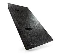 Rampa de bordillo de goma negra | Ancho: 50 cm | Altura: 45 mm | Rampa de cuña de goma, rampa para silla de ruedas, rampa de acceso, cuña de acceso, ayuda para el acceso, rampa de umbral de puerta