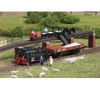 Rampa De Carga De Ancho Estrecho + 15 Vías Falsas TT Gauge Kit Auhagen 43704
