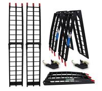 Rampa De Carga Plegable De Aluminio 680 KG En Negro Set De 2