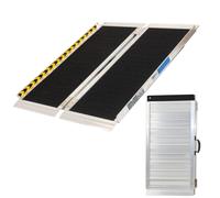 Rampa de Conducción Plegable 91CM 272KG Aluminio Revestido Umbral