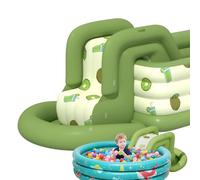 Rampa de diapositivas en el patio trasero - Kids Float, Splash Mat | Gran plataforma de caza inflable para natación al aire libre Jardín Fun Garden Beachside Holiday Area de diversión Actividad Agua d