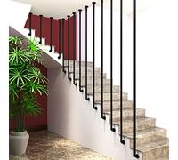 Rampa de escalera antideslizante en forma de L para personas mayores, uso en interiores y exteriores, tubo galvanizado redondo, hierro forjado negro, solución de acceso seguro para una fácil movilidad