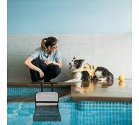 Rampa de escape de animales: protector de ranas de malla azul, rampa plegable de tela Oxford, dispositivo de rescate de criaturas pequeñas, herramienta para salvar vida silvestre | Accesorio de piscin