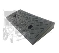IMUNKT Rampa De Goma De Bordillo, Rampa para Silla De Ruedas, Rampa De Carga Altura 7cm 9cm 11cm 13cm, Rampa De Umbral Portátil Ligera para Coches, Acera, Entrada(Black,50 * 27 * 9cm)