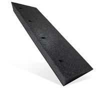 Rampa de goma negra para bordillos I Ancho: 100 cm I Altura: 110 mm I Rampa Cuña de Goma Rampa Salva Escalones Rampas para Sillas de Ruedas Rampa Ascenso Cuña Ascenso Rampa para Puerta de Coche