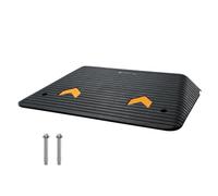 Rampa de goma para umbral de puerta VEVOR, 4" de altura, carga de 15 toneladas, rampa de goma para bordillo