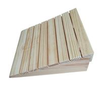 Rampa de Kerb, Rampa de Madera Natural for escalones 7 a 15 cm, sillas Ruedas, Scooters, Motocicletas(30.8 * 30 * 13cm)