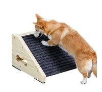 Rampa de madera para mascotas, escaleras para perros mayores, escalones antideslizantes con tiras antideslizantes, acceso a escaleras para perros pequeños y medianos para un ascenso seguro y cómodo