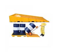 Rampa De Paletas De Plástico Plataforma for Derrames Rampa for Paletas for Derrames for Palet De Contención De Derrames Garaje Supermercado Sótano(80x15x120cm)