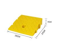 Rampa de PlÁStico Almohadilla de Paso de Puerta Almohadilla de Pendiente Almohadilla de TriÁNgulo de Carretera CinturÓN de Velocidad Adecuado Para Silla de Ruedas de Coche Carro de Bicicleta