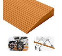 Rampa de PVC para silla de ruedas, superficie antideslizante, rampas para umbrales de puertas, rampa de umbral, rampa de goma. Rampa de acceso para silla de ruedas, cochecitos, andadores o patinetes