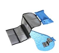 Rampa de rampa para animales, 38,19 pulgadas piscina escalera de escape para ranas y lagartos, herramienta versátil para patos, sapos y otros animales pequeños en el patio trasero, spa, piscinas