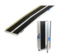 Rampa de Salida Silla Ruedas 2-fach Plegable 213CM 272KG Aluminio Recubierto