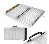 Rampa De Silla De Ruedas Plegable Ligera De Aluminio 61 Cm