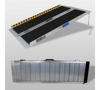 Rampa de Umbral 122cm 270KG Plegable Aluminio Antideslizante Superficie