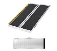 Rampa de Umbral Conducción 122CM 270KG Plegable Antideslizante Aluminio