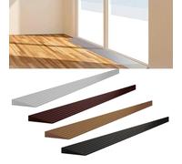 Rampa de umbral de garaje de goma de 10 pies, tira de transición de suelo apta para sillas de ruedas para un acceso suave a la puerta, negro/gris/marrón poco profundo/marrón oscuro