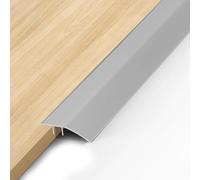 Rampa de umbral de puerta de aluminio, 0,9 m x 43 mm, autoadhesiva, perfil de transición, compensación de altura de 8 - 40 mm, umbral de puerta, suelo, barra de transición para umbrales de puerta