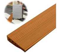 Rampa de umbral de puerta, PVC para silla de ruedas, 100 x 8 x 2 cm, superficie antideslizante, rampa de goma para silla de ruedas, carrito, andador o scooter eléctrico