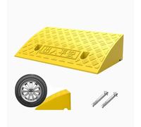 Rampa de umbral de Puerta, rampa de acera de 4 a 16 cm de Altura, portátil y Antideslizante, para Entrada de vehículos, estación de Carga, acera, Coche, Bicicleta, Motocicleta (Ama