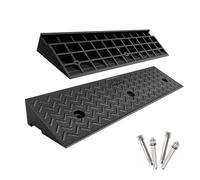 Rampa de umbral de Puerta, rampa de Carga de plástico, Goma Antideslizante, Altura 4/5/6/8/10/12/14/15/16 cm, para Coche, camión, Scooter, Bicicleta, Motocicleta (39,4 x 13,8 x 5,5