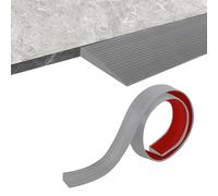 Rampa de Umbral de Puerta, Rampa para Robots Aspiradores, Rampas para Silla de Ruedas, Rampa de Goma Autoadhesiva para Silla de Ruedas, Cochecito, Andador o Scooter Eléctrico (Gris, 90x8x3cm)