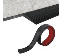 Rampa de Umbral de Puerta, Rampa para Robots Aspiradores, Rampas para Silla de Ruedas, Rampa de Goma Autoadhesiva para Silla de Ruedas, Cochecito, Andador o Scooter Eléctrico (Negro, 90x8x2cm)