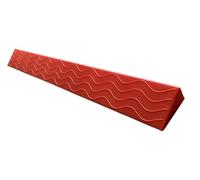 Rampa de umbral de transición de plástico ajustable, rampa ligera antideslizante for puertas interiores, cortable for adaptarse a varios tamaños(Red,100 * 19.5 * 9.5)