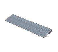 Rampa de umbral para puerta, bordillos, perfil de transición de 100 cm, antideslizante, 2 cm de alto, ancho: 8 cm, adecuada para interiores y exteriores, baño, puerta, supermercado, garaje (gris)