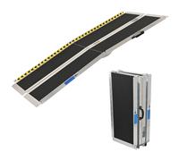 Rampa de Umbral Rampa Aluminio 2-Fach Plegable 183CM 272KG Antideslizante