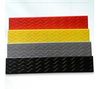 Rampa De Umbral, Rampa para Silla De Ruedas Hecha De Goma Antideslizante, La Rampa Se Puede Cortar A Medida para Sillas De Ruedas,Scooters De Movilidad, Escalones,Gris,100cm*10cm*3cm