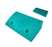 Rampa De Umbral Rampas De Elevación Y Carga, Plataformas Antideslizantes Para Coche, Rampas De Bordillo Portátil, Rampas De Plástico Para Coche, Para Coche, Motocicleta, Muelle De Carga(BLUE,13cm/5.1i