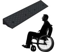 Rampa de vehículo portátil Silla de ruedas umbral rampa goma resistente, rampa de entrada acera rampa elevador de coches para remolques/camiones/cargas de coches/sillas de ruedas Carretera de