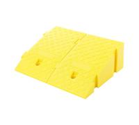 Rampa para bordillos de 16 cm de alto, portátil, antideslizante, rampa de coche, con clic juntos, 40 x 25 x 16 cm, rampa de umbral de plástico hasta 1,5T para bicicleta, moto, silla de ruedas