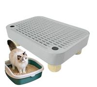 Rampa para de | Escalón para excrementos de Gatos Mayores con función de Filtro, Bandeja para excrementos de Gatito antiseguimiento, Escalera | para Interiores y Exteriores, hogar