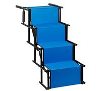 Rampa para Perros,escaleras para Perros Plegables, rampa para Perros, Coche, rampa Plegable para Coche, sofá o Cama, Antideslizante, cargable hasta 80 kg (139 * 45 * 76 cm-Azul)